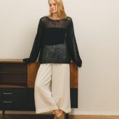 Fluffy Mohair Knit Sweater: Powder Hue Oversized Jumper