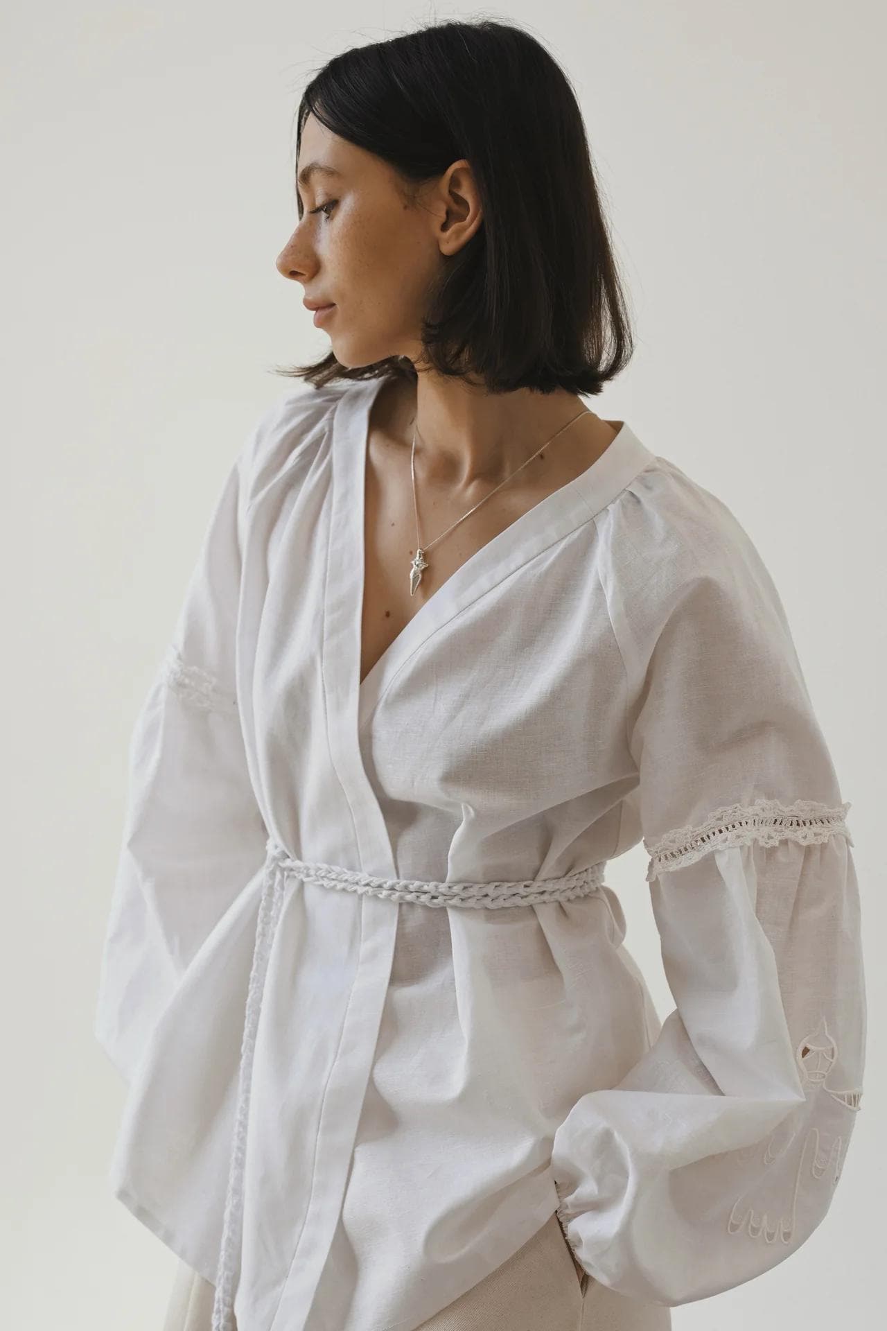 Gold Plated Silver Goddess Pendant: Trypillian Bereginya Jewelry