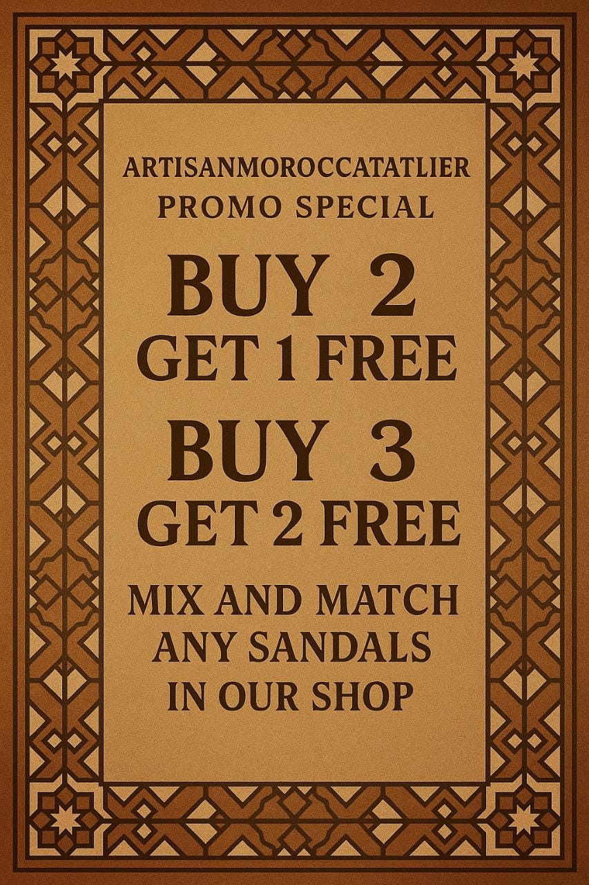 Blond Moroccan Leather Sandals – Handmade Women Flats – Custom Fit Design